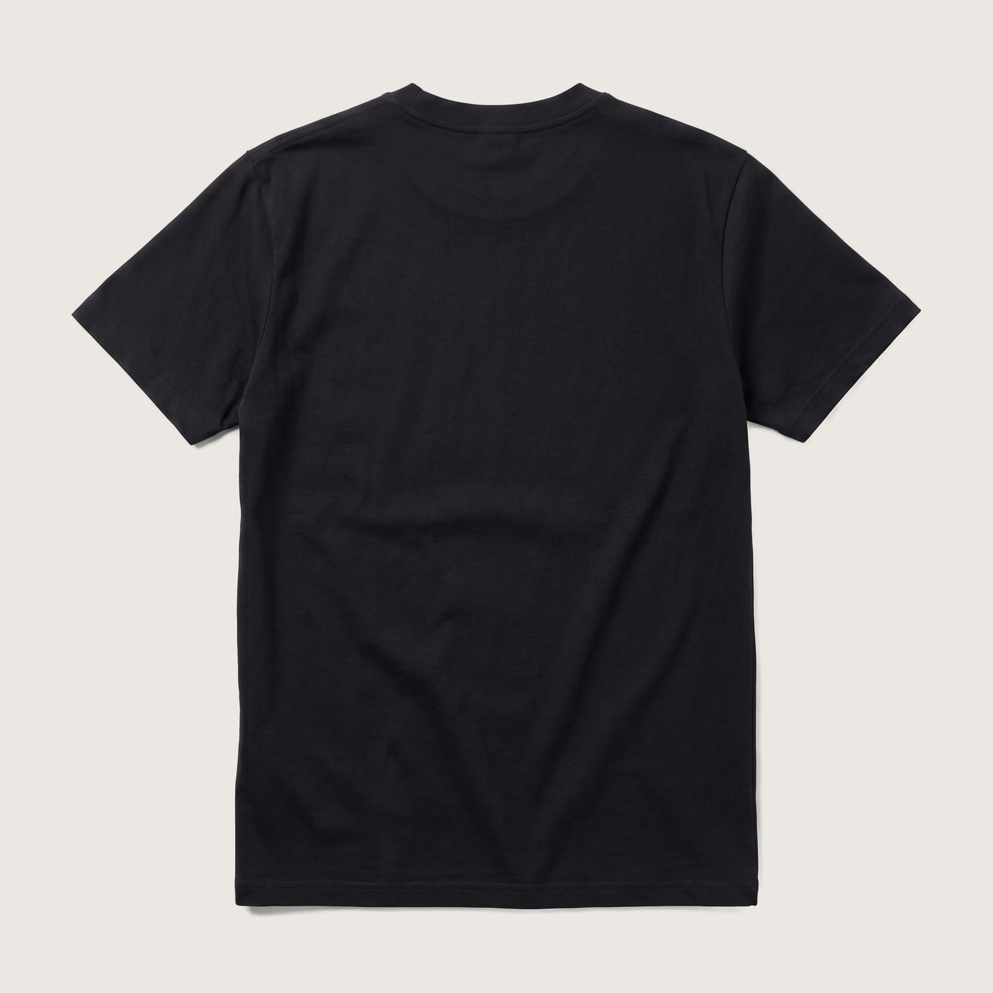 Orwell quote classic t-shirt by Subtext – back view of the black cotton tee, unprinted.