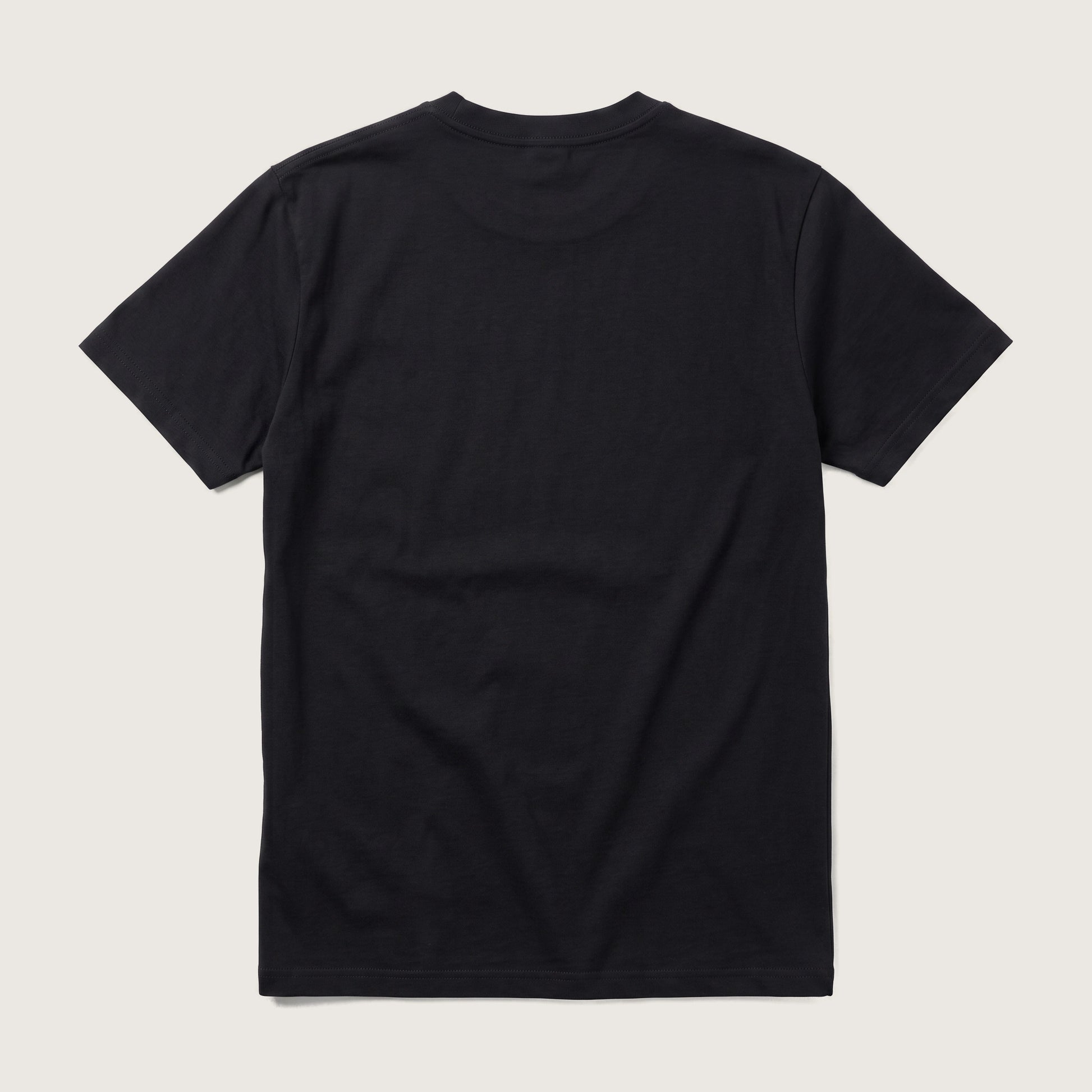 Orwell quote classic t-shirt by Subtext – back view of the black cotton tee, unprinted.