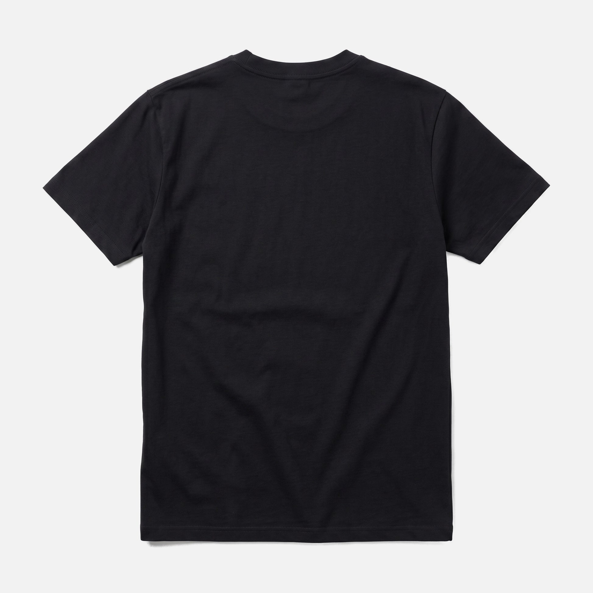 Sartre quote classic t-shirt by Subtext – back view of the black cotton tee, unprinted.