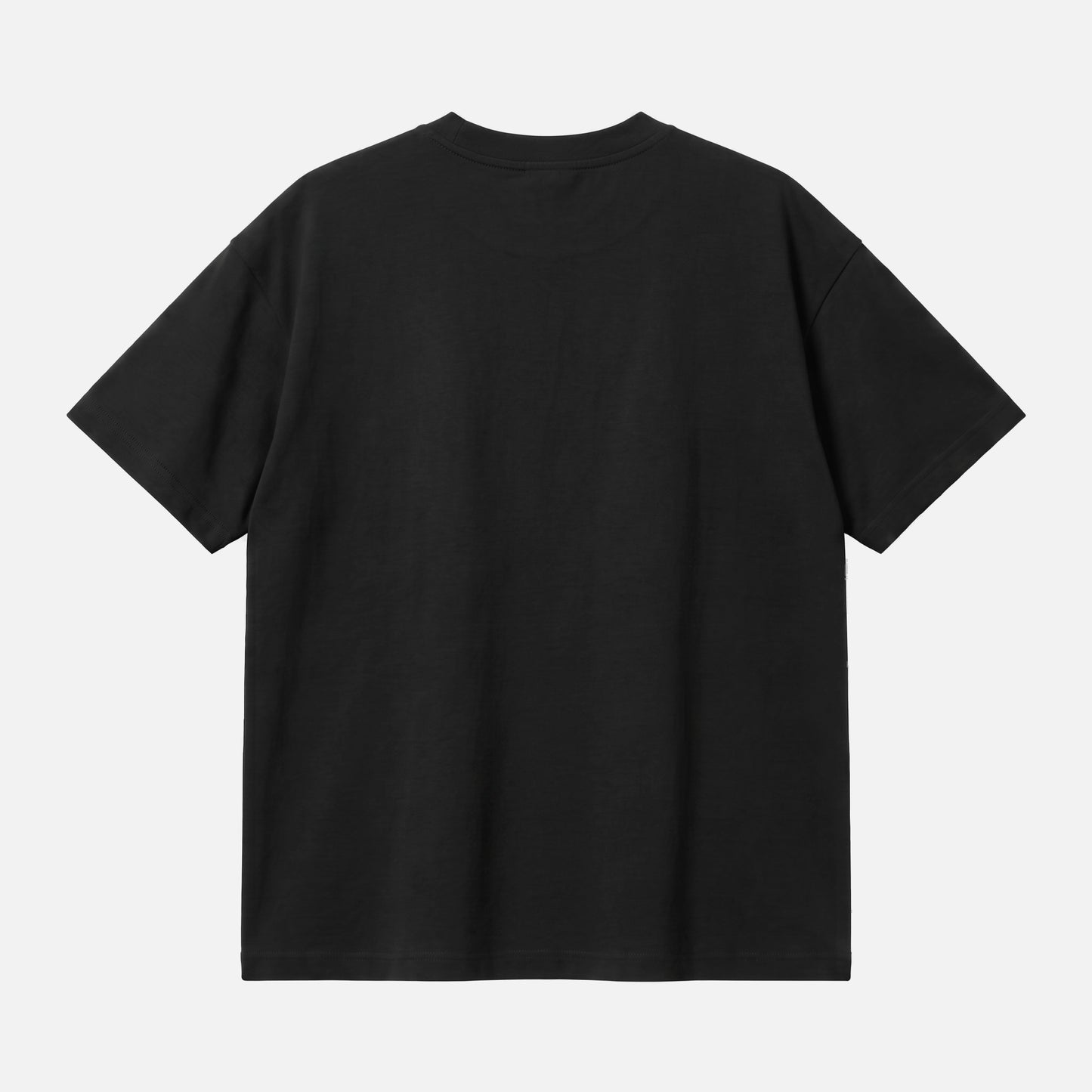 Sartre quote oversized t-shirt by Subtext – back view of the black oversized tee, unprinted.